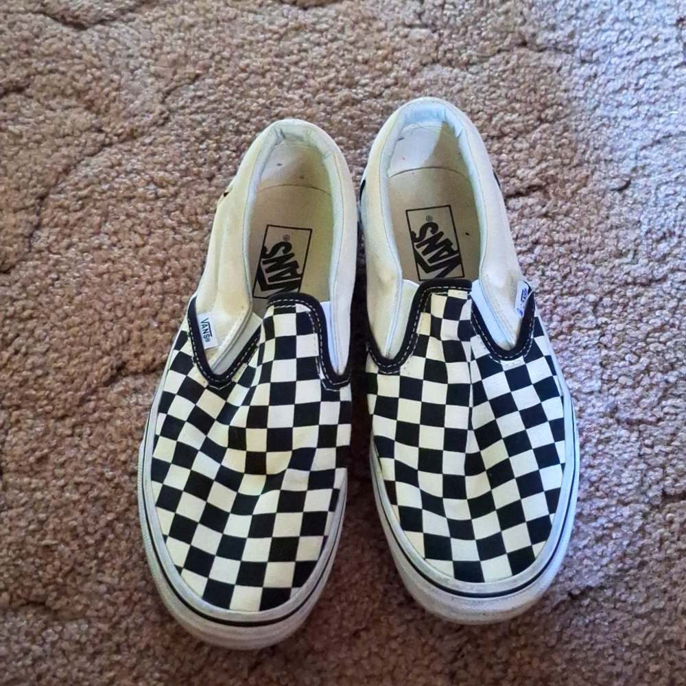 Classic Vans black and white Checker print